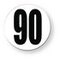 Sachet 10 disques PVC limitation de vitesse 90 km/h